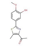 1-[2-(3-羟基-4-甲氧基苯基)-5-甲基-4-噻唑基]乙酮